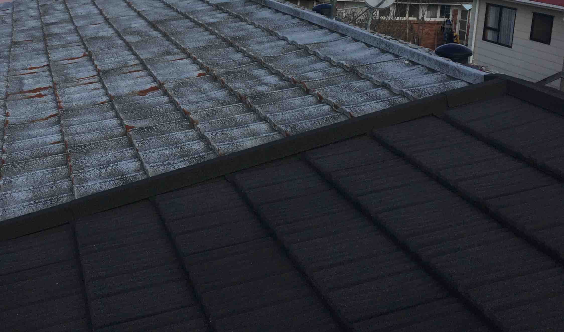 Metal Tile Old & New Roof Comparison